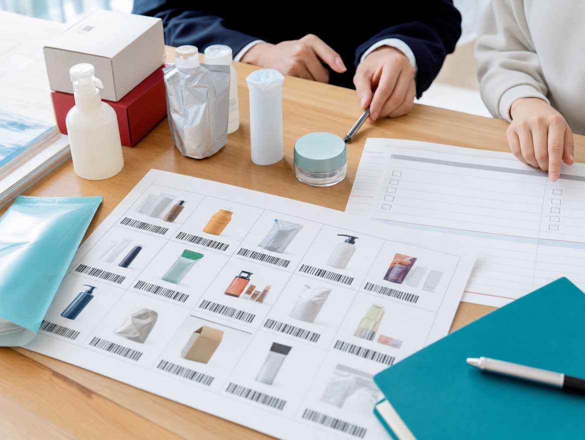 SKU、JAN、商品画像、供給条件を一覧化している写真